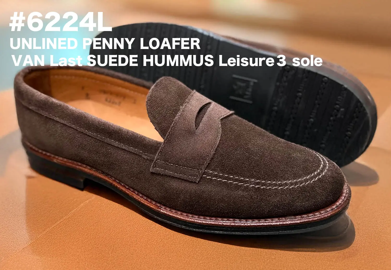 Alden 6224L UNLINED PENNY LOAFER HUMMUS